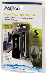 Aqueon Aquarium Algae Scraper, Fish Tank Cleaning Magnets for Glass/Acrylic, Small, Black