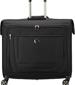 DELSEY PARIS Helium DLX Rolling Garment Bag with Spinner Wheels, Black