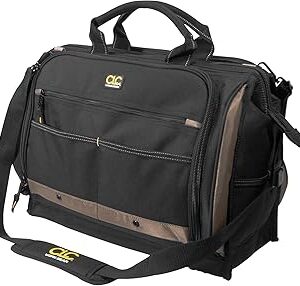 Custom Leathercraft1539 Multi-Compartment 50 Pocket Tool Bag