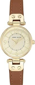 Anne Klein Women's Leather Strap Watch