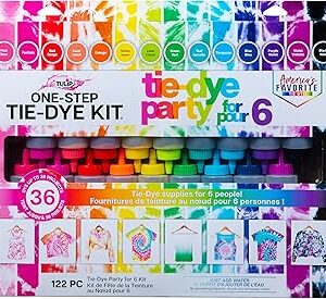 Tulip One Step Tie Dye Kit: Tie Dye Party Supplies, 18 bottles