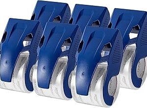 Amazon Basics Heavy Duty Packaging Tape with Dispenser for Shipping, Sealing Boxes, Moving and Storing, 1.88 x 22.2 yds, 6-Pack, 4.33 x 2.64 x 2.36 in