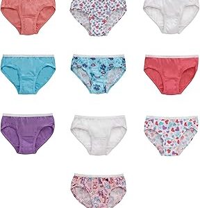 Hanes Girls' Hanes Girls' 20-pack Tagless Cotton Brief Panties