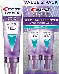 Crest 3DWhite Brilliance Deep Stain Remover Brilliant White Toothpaste - 3.1oz/2pk