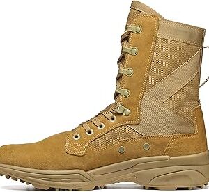 GARMONT TACTICAL T8 NFS 670 T.A.A. Military Combat Boots for Men and Women, Army, Air Force, T.A.A., AR670-1 and GSA Compliant Footwear, Lightweight, Suede Leather