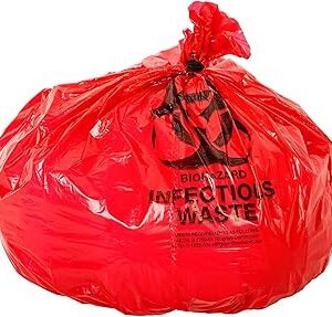 Oakridge OSHA Approved Biohazard Safety Bags (25 Gallon) (50 Bags) - Professional Grade