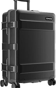 Pelican ATX Luggage Hard Case Luggage with Wheels - Waterproof Hardshell - Medium Size (25 Inch) Check-In Suitcase (Black)