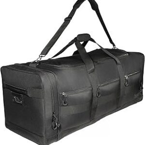 Fitdom 140L 38 Heavy Duty Extra Large Sports Equipment Duffle Bag with Upgrade Zipper, Durable & Water Resistant. Perfect for Travel Storage Football Hockey Baseball Basketball Team Coaches & More