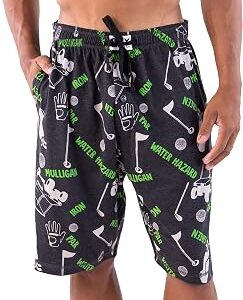Lazy One Pajama Shorts for Men, Men's Pajama Bottoms, Soft Shorts with Pockets, Sleepwear