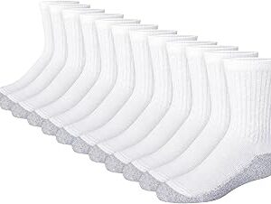 Hanes Boy's Red Label Comfort Cotton Ankle Socks (12 Pack)