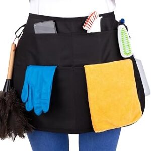 5-Pocket Waterproof Professional Cleaning Apron. Made for Pro Cleaners. Like a Cleaning Caddy Around Your Waist
