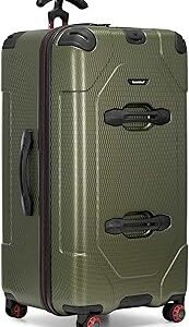 Traveler's Choice Maxporter II Polycarbonate Hardside Trunk with Spinner Wheels, Green, 31-Inch Large Trunk