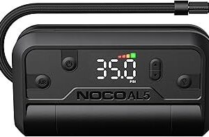 NOCO Air AL5: Cordless Tire Inflator – Portable Rechargeable Air Compressor with USB-C – 17 LPM Inflates 0–40 PSI in 7 Minutes – Digital Gauge + Auto-Shutoff – For Tires up to 31-Inches