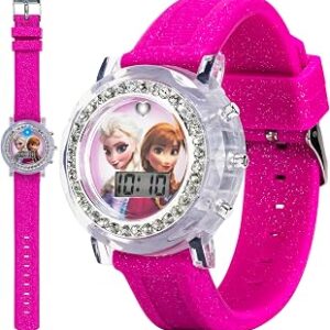 Frozen Elsa and Anna LCD Watch with Silicone Band