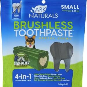 Ark Naturals Brushless Toothpaste, Dog Dental Chews for Small Breeds, Freshens Breath, Helps Reduce Plaque & Tartar, 12oz, 1 Pack