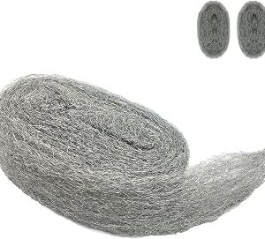 Steel Wool Mice Control, 2 Pack 3 x10 Ft Hole Filler, Gap Blocker, Barrier, Protect Against Animals in Holes Holes, Siding, Pipeline, Vents for Garden, House, Garage