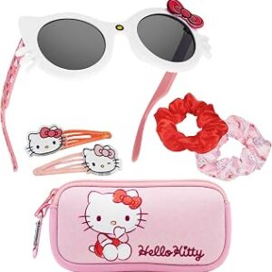 Get Trend UV Protection Sunglasses and Hair Accessories with Scrunchies Cute Hair Clips Small Pouch Gifts for Girls