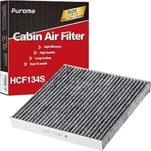 Puroma Cabin Air Filter with Activated Carbon, Replacement for CP134, CF10134, Honda & Acura, Civic, CR-V, Odyssey, CSX, ILX, MDX, RDX, AT134 (1 pc)