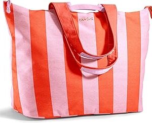 Fit & Fresh Large Beach Bag for Women - Extra Large Travel Tote With Pockets