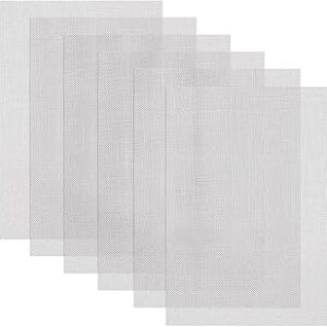 304 Stainless Steel Wire Mesh Screen, 6 Pack 11.8 x 8.2 inch Metal Mesh Screen for DIY Projects, Cages, Vents, Garden, Window Screens, and Filter Mesh