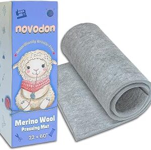 Novodon Merino Wool Pressing Mat 22 x 60 100% Wool Pressing Mat for Quilting and Ironing Mat