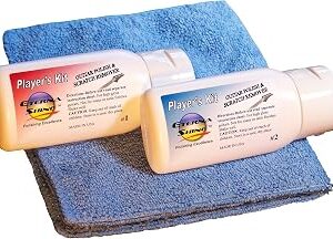 Player's Kit Guitar Polish and Scratch Remover by Eternashine, with Cloth
