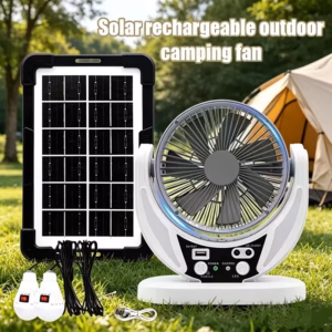 Ventilador solar recargable