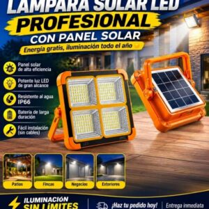 Lámpara Solar LED Profesional para Exteriores